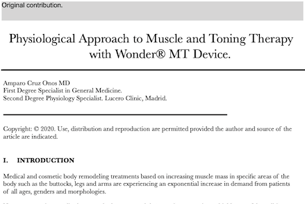 Physiological Approach to Muscle and Toning Therapy with Wonder® MT Device